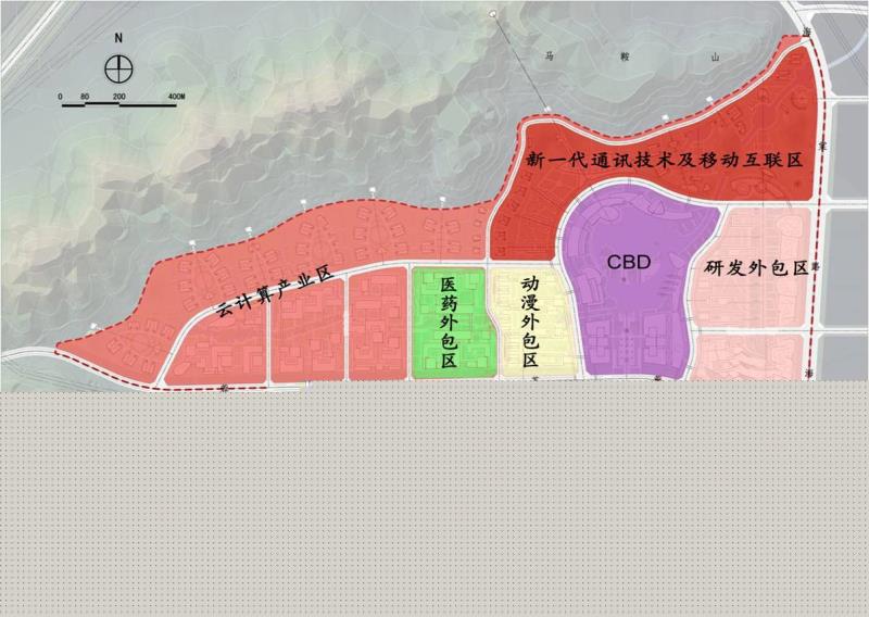 服務(wù)外包產(chǎn)業(yè)園空間布局圖